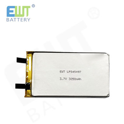 Αγορά Η μπαταρία πολυμερούς λιθίου LP545497 3.7V 3050mAh με προστασία από υπερφόρτιση και χαρακτηριστικά ασφάλειας PCB online manufacture