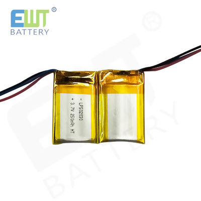 Αγορά 4.2V φόρτιση κόψιμης τάσης και μπαταρία Li-Poly με κυψέλες LP502030 3.7V 250mAh online manufacture