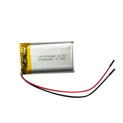Αγορά LP703048 3.7V 1000mAh επαναφορτιζόμενη μπαταρία πολυμερούς λιθίου online manufacture