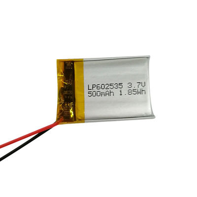Αγορά LP602535 3.7V 500mAh μπαταρία πολυμερούς λιθίου με πιστοποίηση IEC62133 και ρεύμα εκφόρτισης 1C online manufacture
