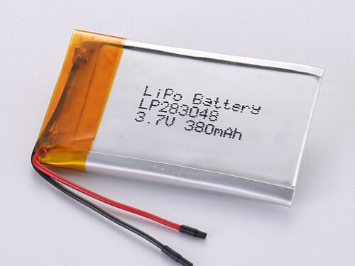 Αγορά LP283048 3.7V 380MAH Α βαθμού επαναφορτιζόμενη μπαταρία πολυμερούς λιθίου -20 έως 45 βαθμούς Κελσίου online manufacture
