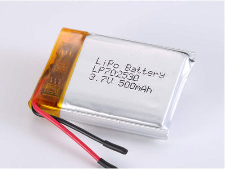 Αγορά 3.7V 500mAh Lithium Polymer Cell ROHS πιστοποιημένη επαναφορτιζόμενη μπαταρία για βαριές εφαρμογές online manufacture