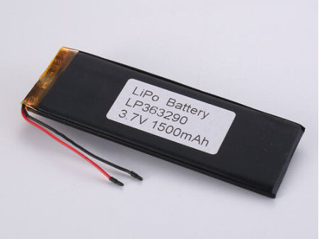Αγορά LP363290 3.7V 1500MAH κατασκευαστές μπαταριών ιόντων λιθίου 1C Πύργος αποδέσμευσης υψηλής χωρητικότητας online manufacture