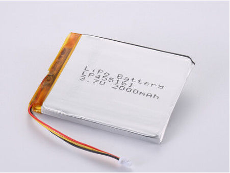 Αγορά LP455161 3.7V 2000MAH κατασκευαστές μπαταριών ιόντων λιθίου Πρισματική μπαταρία πολυμερούς λιθίου ασημένιου με εγγύηση 12 μηνών 1 έτος online manufacture