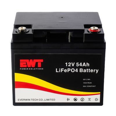 Φωσφορικό λίθιο σιδήρου πακέτο 12V 54AH IFP32700 επαναφορτιζόμενη μπαταρία