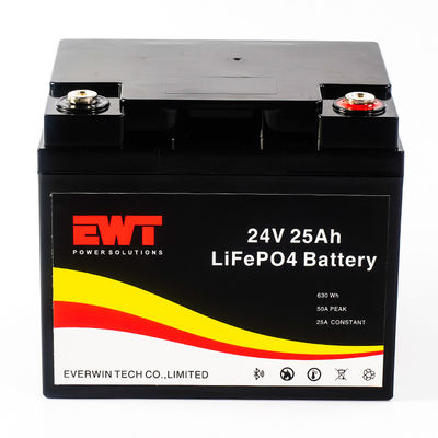 EWT IFR32700 24v 25ah Lifepo4 μπαταρία 12.8v 100000mah βαθύ κύκλο μπαταρία ιόντων λιθίου