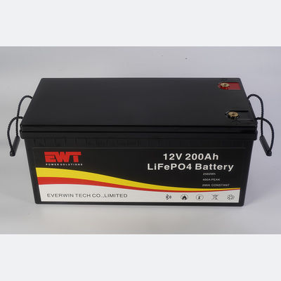 Προσαρμοσμένη μπαταρία Lifepo4 12V 200Ah με χαμηλό ρυθμό αυτοαφόρτισης και IFR32700 κύτταρο