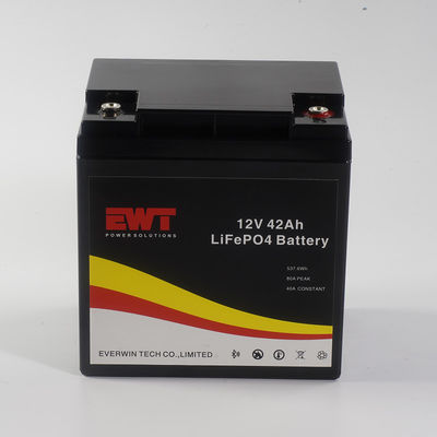 EWT Lifepo4 12V 42AH Συσκευή μπαταρίας Υψηλή ασφάλεια και μακρύς κύκλος ζωής για το σύστημα αποθήκευσης ενέργειας στο σπίτι