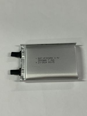 3.7V ονομαστική τάση Ασημένιες μπαταρίες λεπτής ταινίας Πηγή ισχύος για διάφορες εφαρμογές