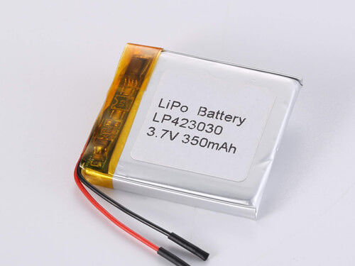 LP423030 3.7V 350MAH Μακροχρόνια μπαταρία πολυμερούς λιθίου για επαναφορτιζόμενες συσκευές -20 έως 45 βαθμούς Κελσίου