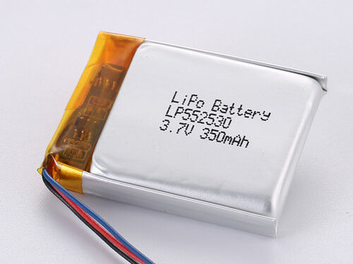 LP552530 3.7V 350MAH επαναφορτιζόμενη μπαταρία πολυμερούς λιθίου -20 έως 45 βαθμούς Κελσίου Α βαθμός Top Performance