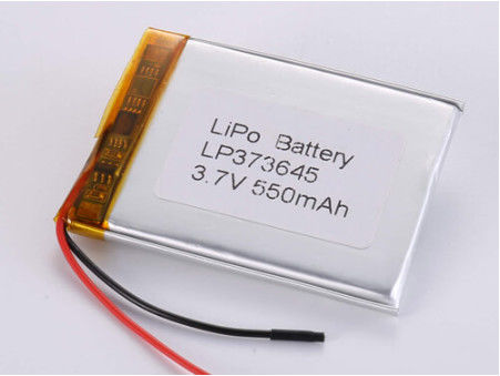 Υψηλής χωρητικότητας 3.7V 550mah 1C ρεύμα εκφόρτισης μπαταρία πολυμερούς λιθίου για ηλεκτρονικά προϊόντα