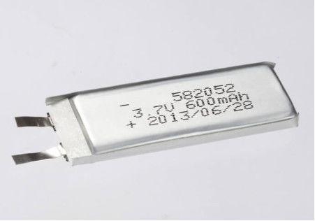 3.7V 600MAH 3.7V Ασημένια πολυμερή επαναφορτιζόμενη κυψέλη πολυμερή μπαταρία λιθίου για βαριές εφαρμογές