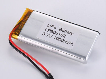 LP803162 3.7V 1900mah μπαταρίες ιόντων λιθίου κατασκευαστές