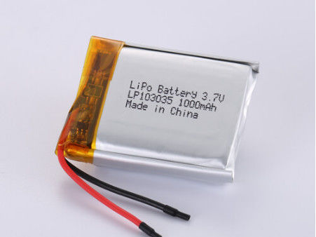 LP103035 3.7V 1000mah μπαταρίες ιόντων λιθίου κατασκευαστές, Soft Pack Lithium Polymer επαναφορτιζόμενες μπαταρίες προστασία από υπερφόρτωση