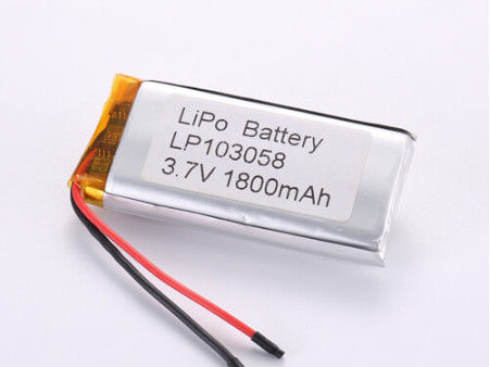 LP103058 3.7V 1800mah μπαταρίες ιόντων λιθίου κατασκευαστές Soft Pack μπαταρία πολυμερούς λιθίου με προστασία από υπερφόρτιση και ευέλικτη σχεδίαση