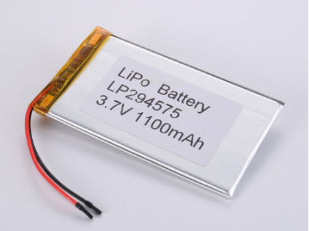 LP294575 3.7V 1100MHA τετραγωνική μπαταρία πολυμερούς λιθίου με προστασία από υπερφόρτωση
