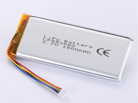 LP553580 3.7V 1800MAH κατασκευαστές μπαταριών ιόντων λιθίου Η ταχύτητα εκφόρτωσης Ναι και πολυμερές επαναφορτιζόμενο κύτταρο ιόντων λιθίου με πιστοποίηση CE