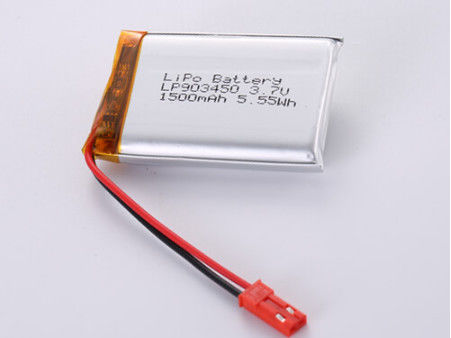 LP903450 3.7V 1500MAH Λιθιοποιημένη μπαταρία πολυμερούς με πιστοποιητικά FCC