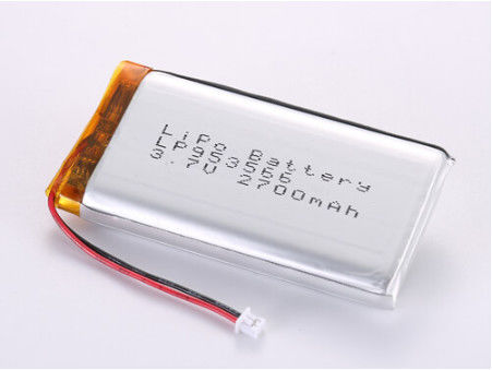 LP953566 3.7V 2700MAH Λιθιοπολυμερή επαναφορτιζόμενη μπαταρία Πρισματική, Πωλίδα, κουμπί Σχήμα Α βαθμός