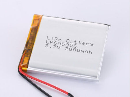 LP605056 3.7v Lipo μπαταρία υψηλής χωρητικότητας μπαταρία πολυμερούς λιθίου 2000MAH προστασία PCB πολυμερές λιθιοειδούς επαναφορτιζόμενο κύτταρο