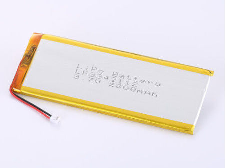 LP3342112 3.7V 2300MAH Λιθιοπολυμετρική μπαταρία υψηλής χωρητικότητας LiPo Pack με διάρκεια διατήρησης 1 έτος