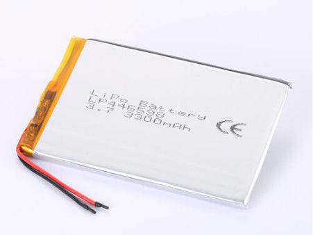 LP446598 3300MAH Κατασκευαστές μπαταριών πολυμερούς λιθίου με ανοικτή τάση 3,7V και προστασία PCB