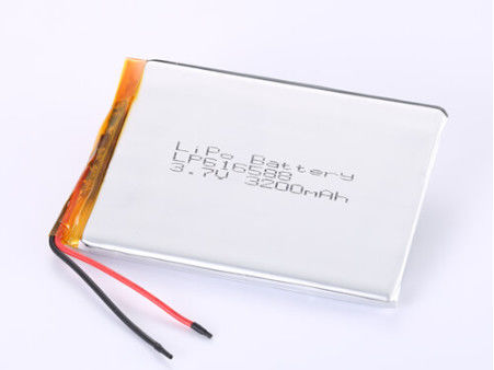 LP616588 3.7V 3200MAH κατασκευαστές μπαταριών ιόντων λιθίου Προσαρμοσμένη μπαταρία πολυμερούς λιθίου τύπου συνδέσμου με προστασία από βραχυκύκλωμα που εξασφαλίζει ασφαλή αποθήκευση