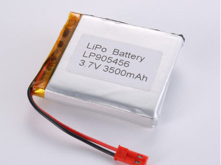 LP905456 3.7V 3500MAH Λιτ-ιόνια μπαταρία υψηλής χωρητικότητας LiPo Pack με χαρακτηριστικά ασφαλείας Προστασία από βραχυκύκλωμα