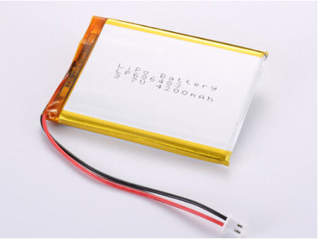 LP686483 3.7V 4200MAH μπαταρία ιόντων λιθάνθρακα κατασκευασμένη σε παραγωγή υψηλής χωρητικότητας LiPo Pack για εύρος θερμοκρασίας 20C -60C