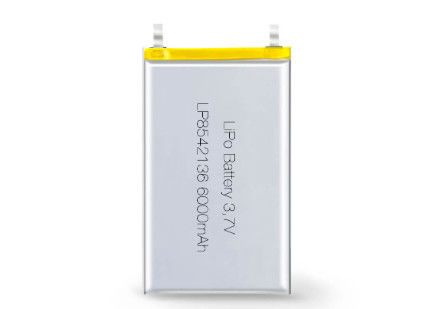 LP8542136 3.7V 6000mAh Πολυμερές επαναφορτιζόμενο κύτταρο ιόντων λιθίου για εφαρμογές τάσης 3.7V OEM και ODM Υποστηρίζεται