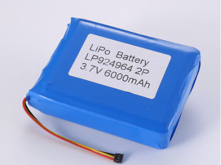 500 κύκλοι 3.7V 6000mAh μπαταρία ιόντων λιθίου για κατηγορία Α θερμοκρασία εκφόρτισης κυψελών λιθοπολυμερούς -20°C έως 60°C