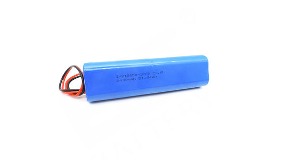 INR18650 21.6v 2400mah Προσαρμόσιμο Πακέτο Μπαταρίας Ιόντων Λιθίου με Συνδετήρα Καλωδίων με Θήκη ABS και Κυλινδρικά Κύτταρα